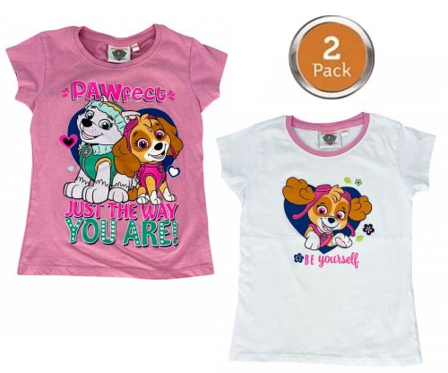 Paw Patrol Kinder Kurzarmshirt 2er-Set 110/116 cm