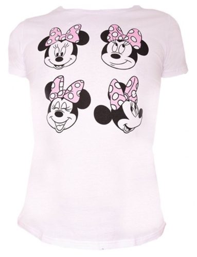 Disney Minnie  Damen kurz T-Shirt, Oberteil L