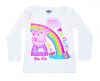 Peppa Wutz Regenbogen Kinder Langarmshirt, 116 cm