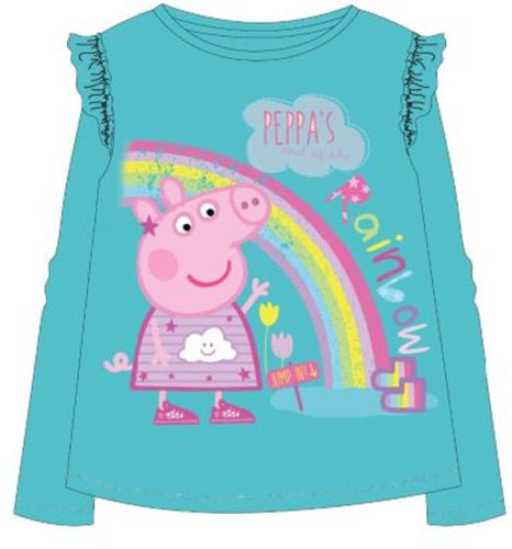 Peppa Wutz Rainbow Kinder Langarmshirt, Oberteil 110 cm