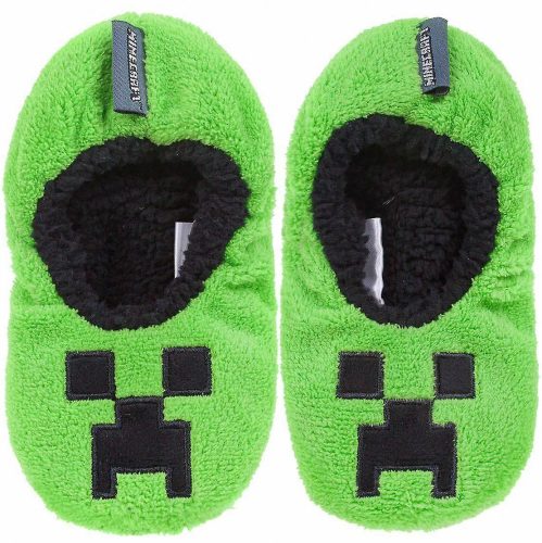 Minecraft Creeper Kinder Winter Hausschuhe 31/32