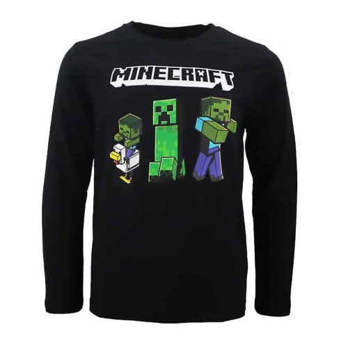 Minecraft Dark Kinder langärmeliges T-Shirt, Oberteil 10 Jahre