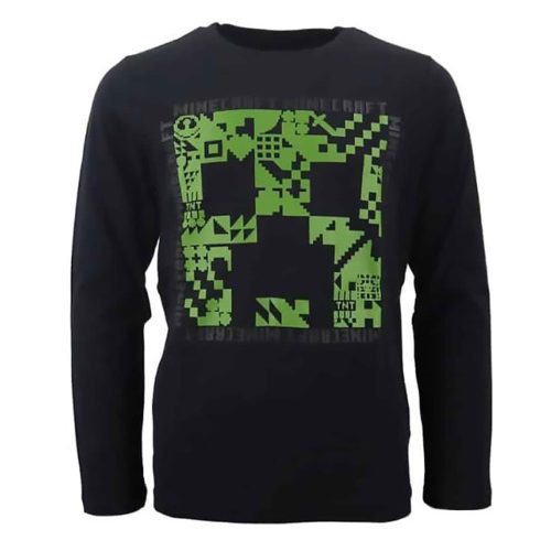 Minecraft Dark Kinder langärmeliges T-Shirt, Oberteil 10 Jahre