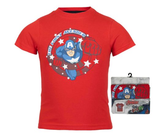 Avengers Captain Kinder Kurzarm-T-Shirt, Oberteil 110/116 cm