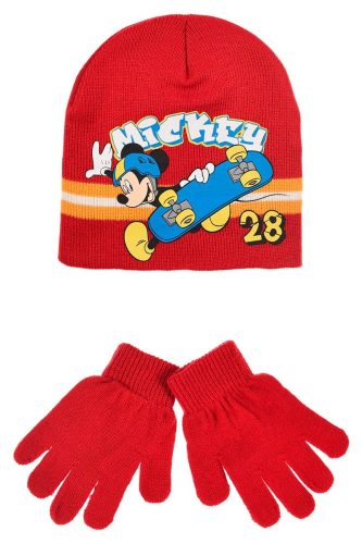 Disney Mickey  Skate Kinder Hut + Handschuh Set 52 cm