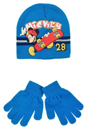 Disney Mickey  Skate Kinder Mütze + Handschuh Set 52 cm