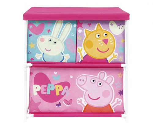 Peppa Wutz Spielzeugregal mit 3 Fächern 53x30x60 cm