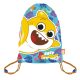 Baby Shark Gelbe Sporttasche, Turnbeutel 44 cm