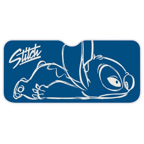 Disney Lilo und Stitch Aluminium Auto-Sonnenschutz, Sonnenschutz für Frontscheibe 130x70 cm