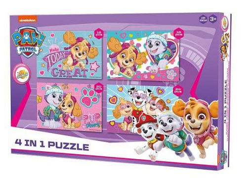 Paw Patrol Tolles Puzzle 4 in 1