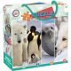 Tiere Schneepuzzle 4x100 Teile