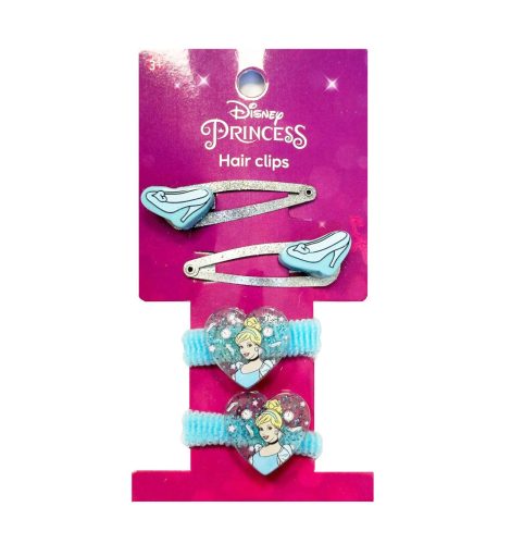 Disney Prinzessin Cinderella Glam Haarspange, Haargummi Set (6 Stk)