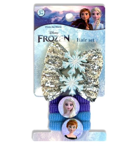 Disney Eiskönigin Snowflakes Haarklammer und Haargummi Set, 6 Stück