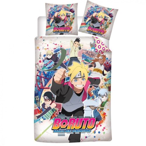 Naruto Ninja Squad Boruto Bettwäschebezug 140×200cm, 63×63 cm Mikrofaser