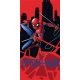 Spiderman Red City Badetuch, Strandtuch 70x140cm