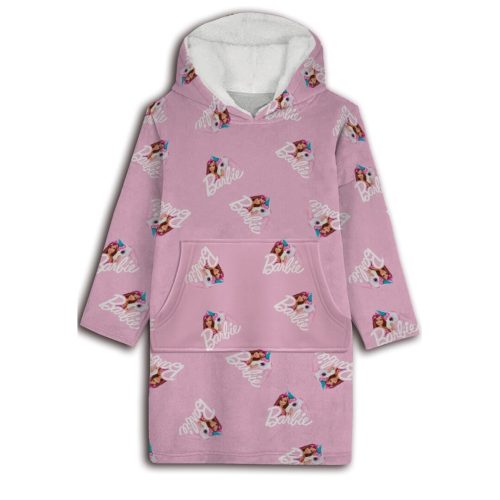 Barbie Plüsch-Fleece-Poncho-Decke