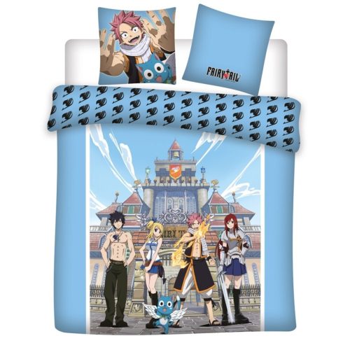 Fairy Tail doppelt, Doppelbett Bettbezug 240×220cm, 63x63 cm Mikrofaser