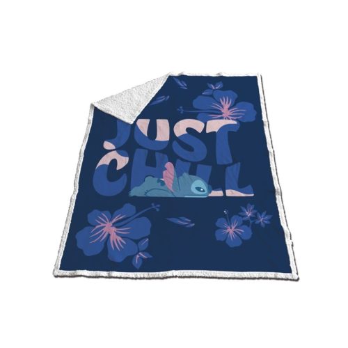 Disney Lilo und Stitch Blue Chill Sherpa Decke 130x170cm