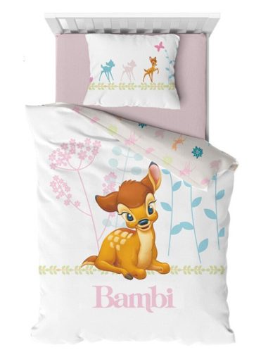 Disney Bambi Flowers  Kinderbettwäsche 100×140cm, 40×60 cm