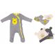 Disney Winnie Puuh Baby Strampler + Mütze und Lätzchen 6-teiliges Set 86/92 cm