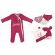 Disney Bambi Babystrampler + Mütze und Lätzchen 6-teiliges Set 86/92 cm