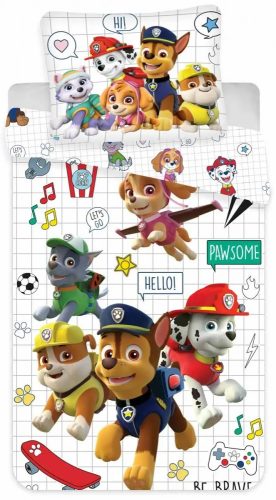 Paw Patrol Grid  Kinderbettwäsche 100×135cm, 40×60 cm