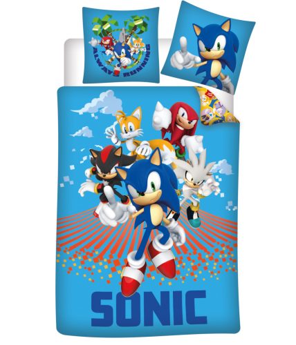 Sonic a sündisznó Always Running Sonic, der Igel Bettwäsche-Set 140×200cm, 70×90 cm