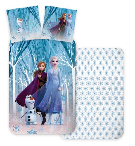 Disney Eiskönigin Snowflakes Bettwäsche-Set 140×200cm, 70×90 cm