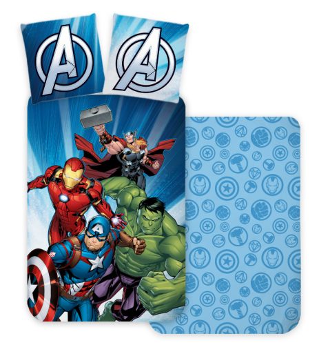 Avengers Power Strike Kinderbettwäsche 100×135 cm, 40×60 cm