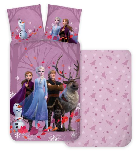 Disney Eiskönigin Purple Kinderbettwäsche 100×135 cm, 40×60 cm