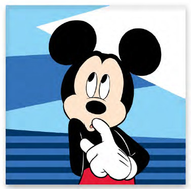 Disney Mickey  Shy Handtuch, Gesichtshandtuch, Handtuch 30x30cm