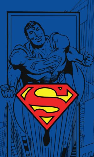 Superman Handtuch Gesichtstuch, Handtuch 30x50cm