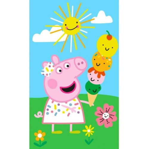 Peppa Wutz Summer Time Handtuch, Gesichtstuch, Handtuch 30x50 cm