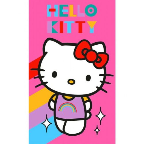 Hello Kitty Rainbow Handtuch, Gesichtstuch, Handtuch 30x50 cm