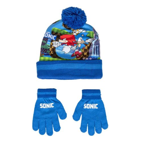 Sonic the Hedgehog Kinder Mütze + Handschuhe Set