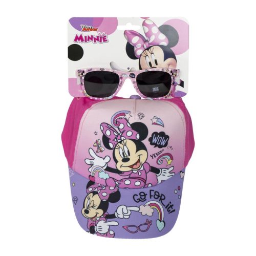 Disney Minnie  Go For It Sonnenbrillen- und Baseballkappen-Set