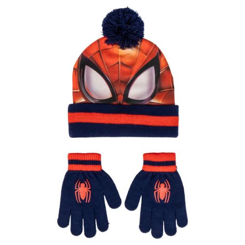 Spiderman Red Kinder Mütze + Handschuhe Set