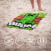 Minecraft Boom Badehandtuch, Strandhandtuch 70x140cm (Fast Dry)