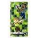 Minecraft Crafting Badehandtuch, Strandhandtuch 70x140cm (Fast Dry)