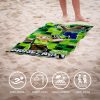 Minecraft Crafting Badehandtuch, Strandhandtuch 70x140cm (Fast Dry)