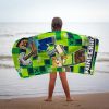 Minecraft Crafting Badehandtuch, Strandhandtuch 70x140cm (Fast Dry)