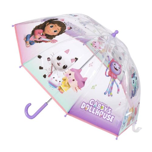 Gabby's Dollhouse Kinder transparenter Regenschirm Ø71 cm