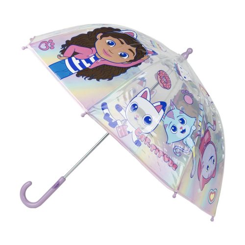 Gabby's Dollhouse Kinder transparenter Regenschirm Ø71 cm