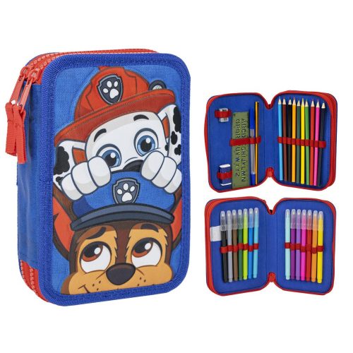 Paw Patrol gefülltes Federmäppchen, 2 Etagen