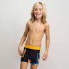 Batman Yellow Kinder Badeshorts, Shorts 5-12 Jahre