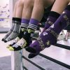 Beetlejuice Purple Erwachsene lange Socken 38/45