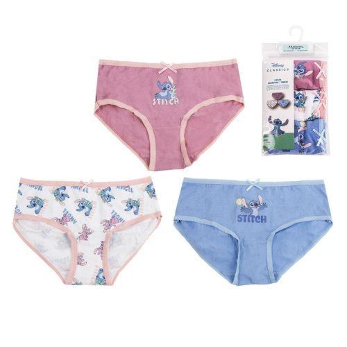 Disney Lilo und Stitch Scrump Kinderunterwäsche, 3er-Pack Panties 2-8 Jahre