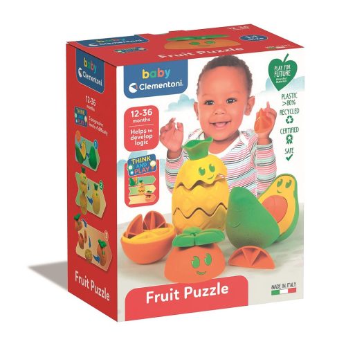 Früchte Friendly Faces Obstsortier-Babyspielzeug, Puzzle Clementoni