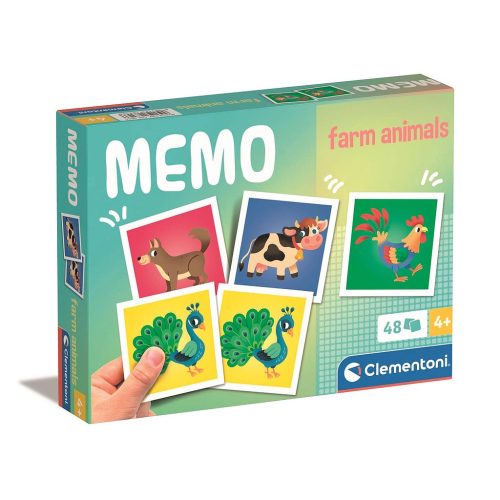 Tiere Farm 48-teiliges Memory-Spiel Clementoni