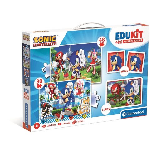 Sonic a sündisznó Characters 4-in-1 Spielesammlung Clementoni